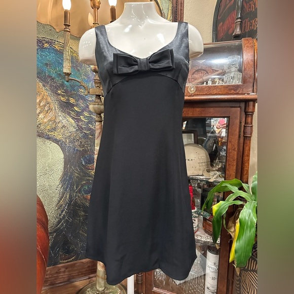 EUC ROBESPIERRE Nanette Lepore Black Chemise mini dress - Picture 1 of 8